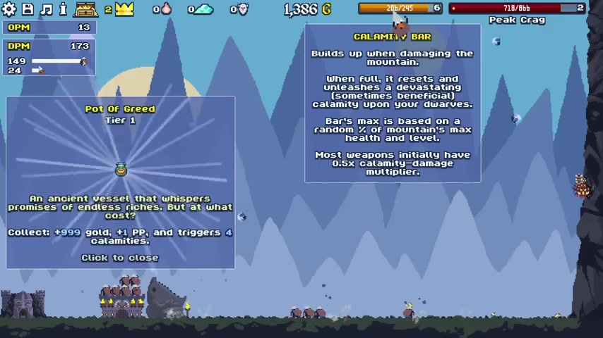 Check the wall before finishing the mountain